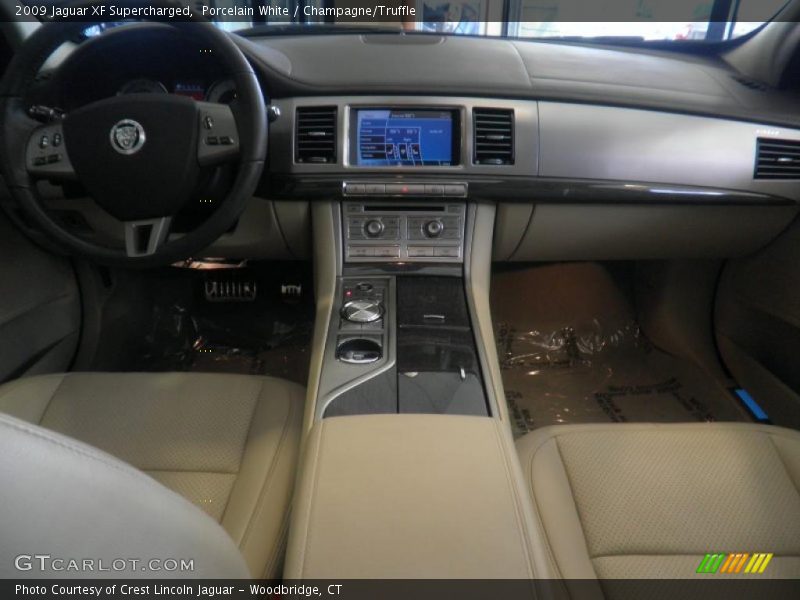 Porcelain White / Champagne/Truffle 2009 Jaguar XF Supercharged