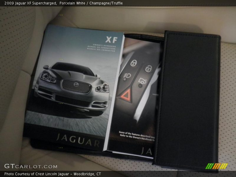 Porcelain White / Champagne/Truffle 2009 Jaguar XF Supercharged