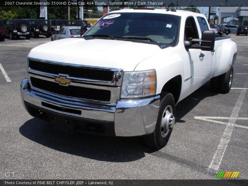 Summit White / Dark Charcoal 2007 Chevrolet Silverado 3500HD Crew Cab 4x4 Dually