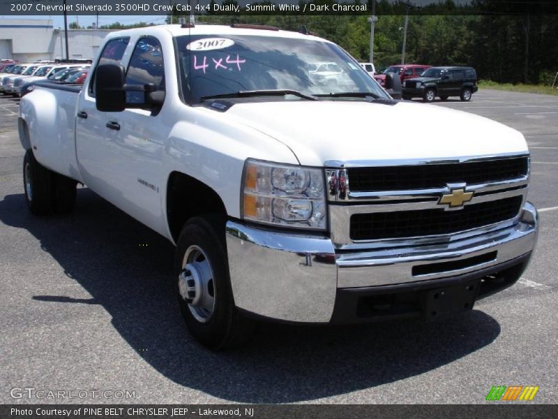 Summit White / Dark Charcoal 2007 Chevrolet Silverado 3500HD Crew Cab 4x4 Dually