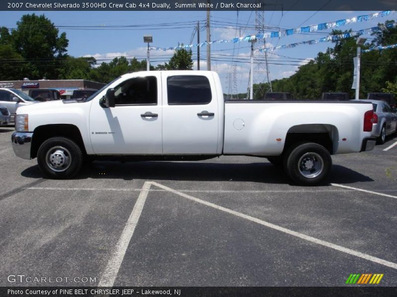 Summit White / Dark Charcoal 2007 Chevrolet Silverado 3500HD Crew Cab 4x4 Dually