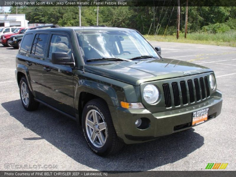Jeep Green Metallic / Pastel Pebble Beige 2007 Jeep Patriot Sport 4x4