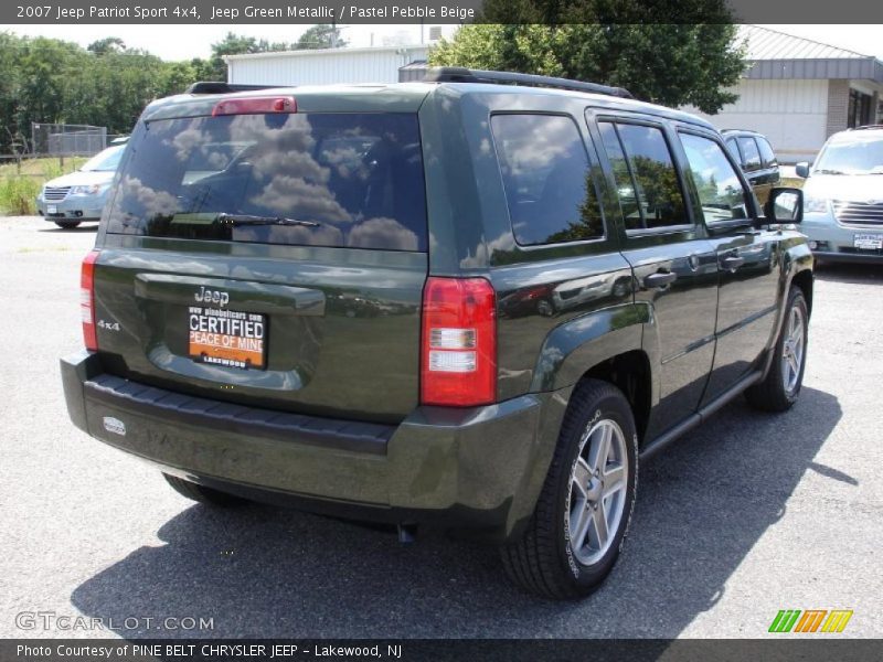 Jeep Green Metallic / Pastel Pebble Beige 2007 Jeep Patriot Sport 4x4