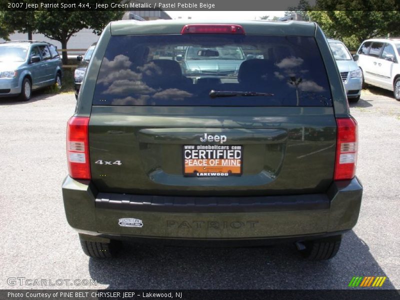 Jeep Green Metallic / Pastel Pebble Beige 2007 Jeep Patriot Sport 4x4