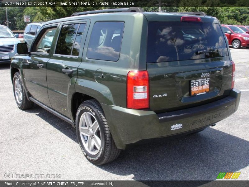 Jeep Green Metallic / Pastel Pebble Beige 2007 Jeep Patriot Sport 4x4