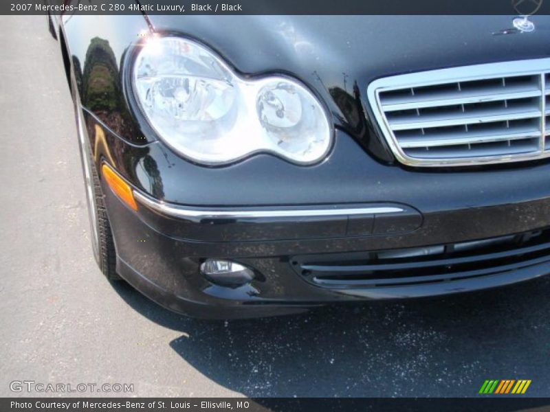 Black / Black 2007 Mercedes-Benz C 280 4Matic Luxury