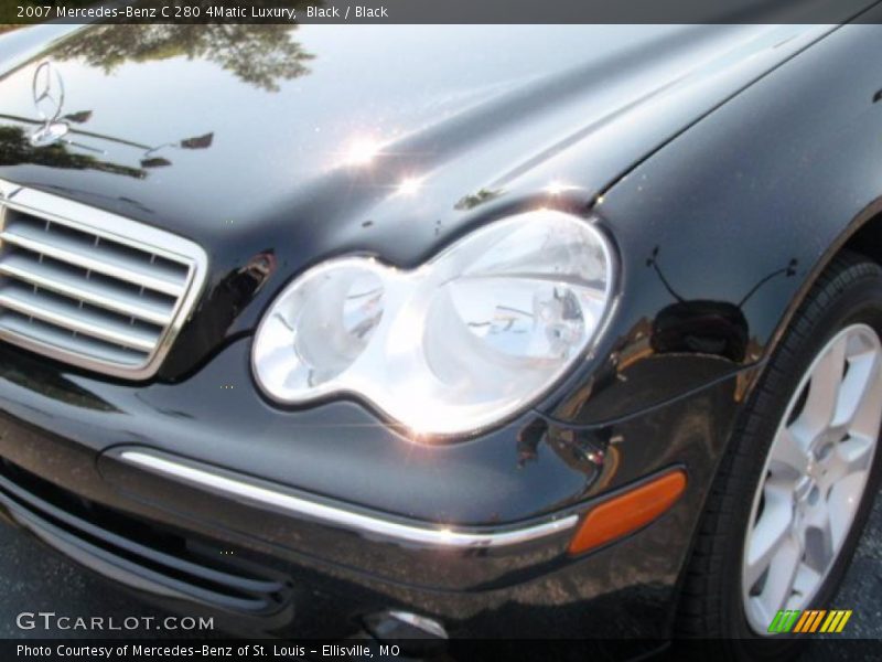 Black / Black 2007 Mercedes-Benz C 280 4Matic Luxury