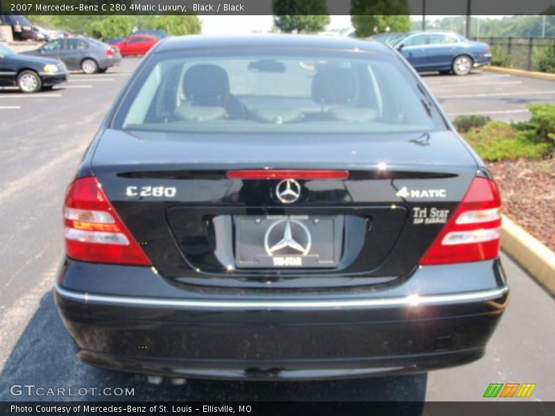 Black / Black 2007 Mercedes-Benz C 280 4Matic Luxury