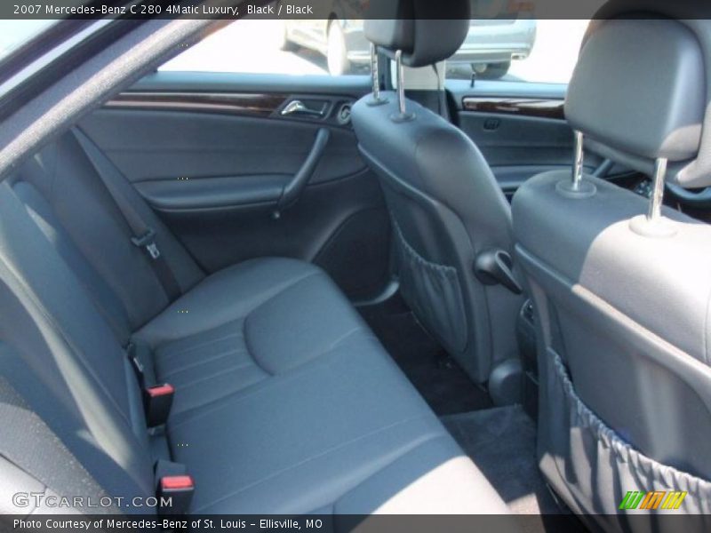 Black / Black 2007 Mercedes-Benz C 280 4Matic Luxury