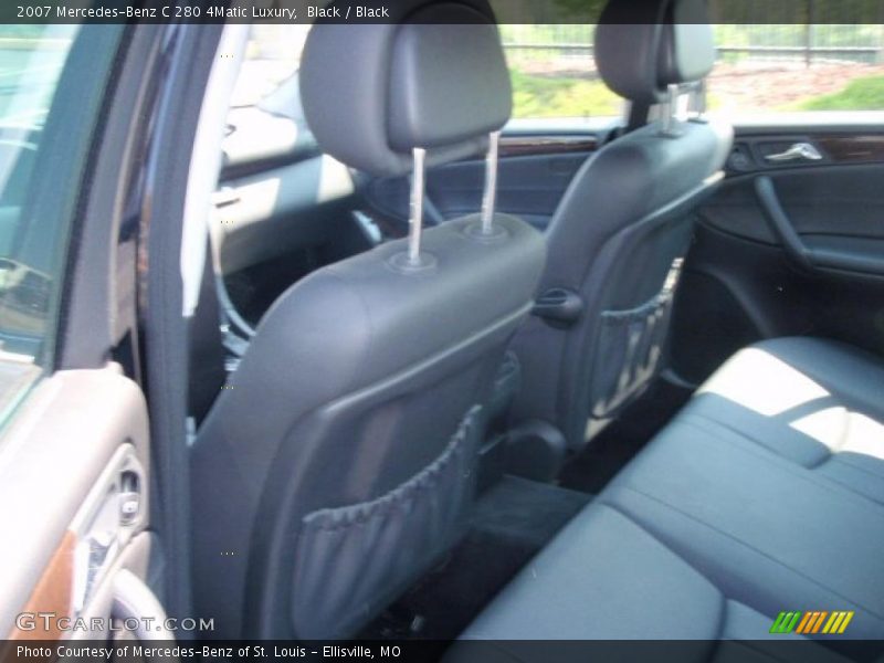 Black / Black 2007 Mercedes-Benz C 280 4Matic Luxury