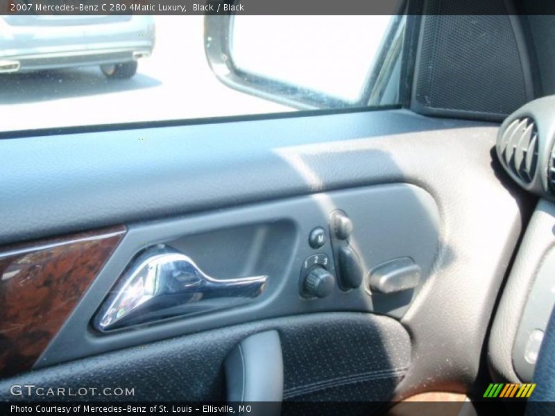 Black / Black 2007 Mercedes-Benz C 280 4Matic Luxury