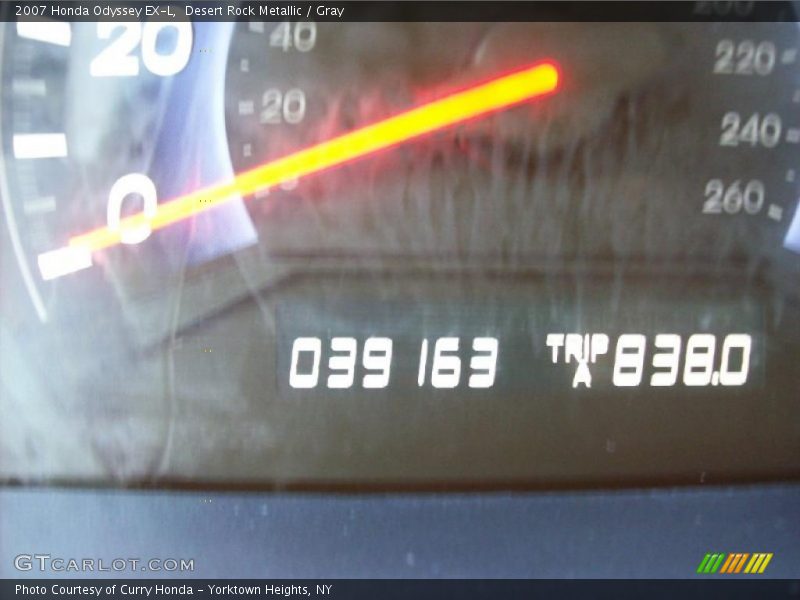 Desert Rock Metallic / Gray 2007 Honda Odyssey EX-L