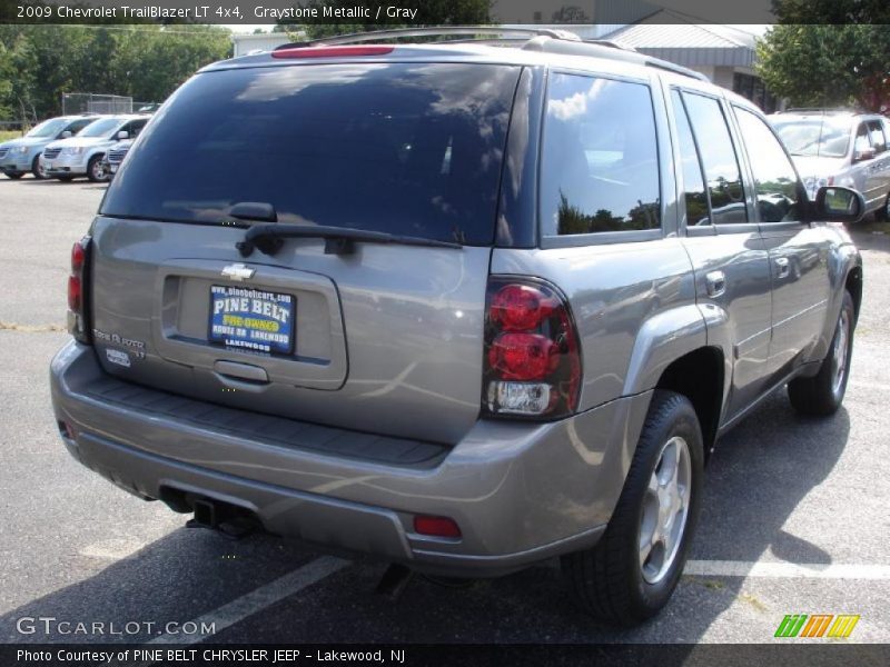 Graystone Metallic / Gray 2009 Chevrolet TrailBlazer LT 4x4