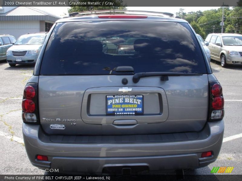 Graystone Metallic / Gray 2009 Chevrolet TrailBlazer LT 4x4