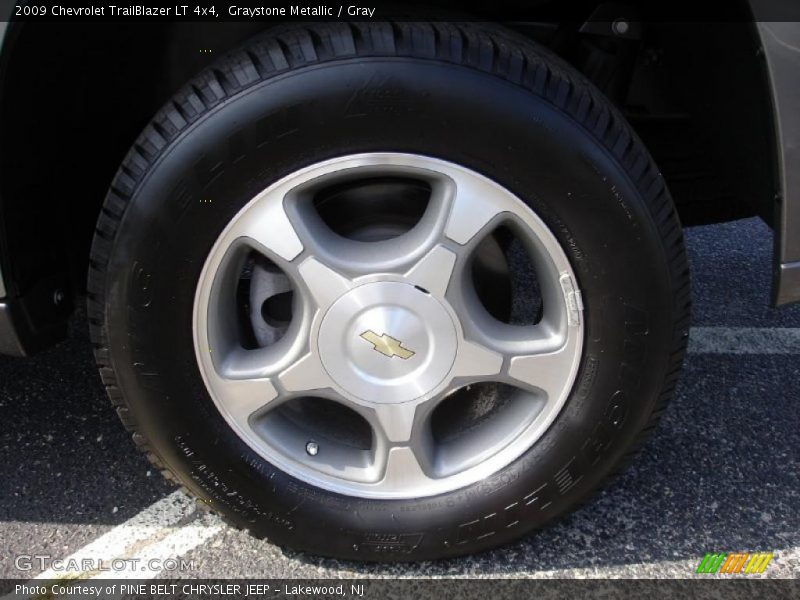 Graystone Metallic / Gray 2009 Chevrolet TrailBlazer LT 4x4