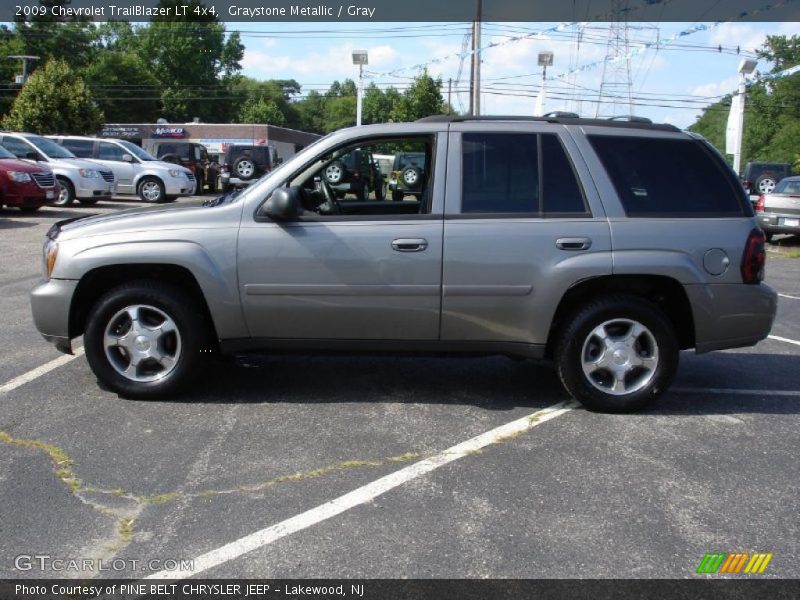 Graystone Metallic / Gray 2009 Chevrolet TrailBlazer LT 4x4