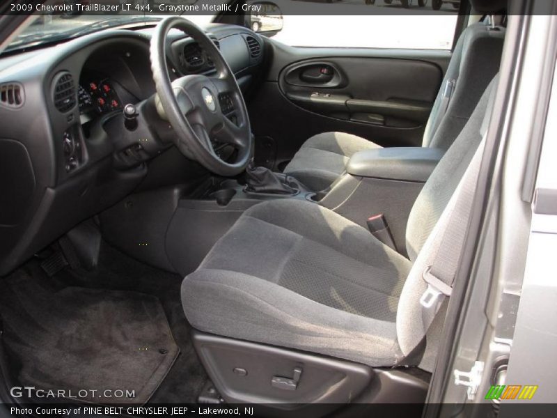 Graystone Metallic / Gray 2009 Chevrolet TrailBlazer LT 4x4