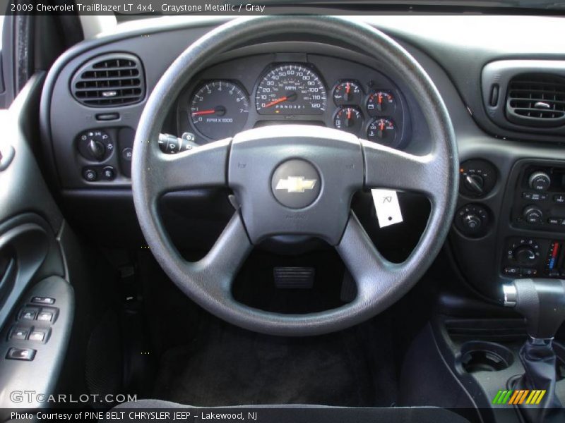 Graystone Metallic / Gray 2009 Chevrolet TrailBlazer LT 4x4