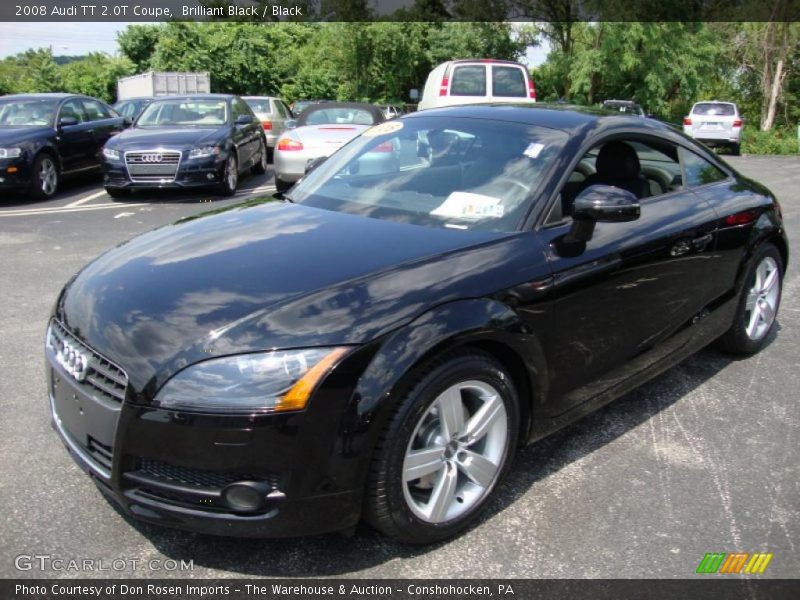 Brilliant Black / Black 2008 Audi TT 2.0T Coupe