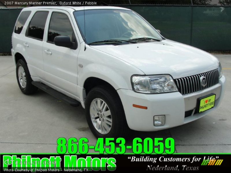 Oxford White / Pebble 2007 Mercury Mariner Premier