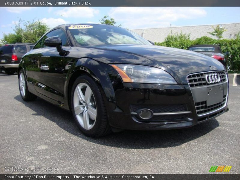 Brilliant Black / Black 2008 Audi TT 2.0T Coupe