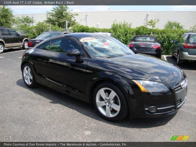 Brilliant Black / Black 2008 Audi TT 2.0T Coupe
