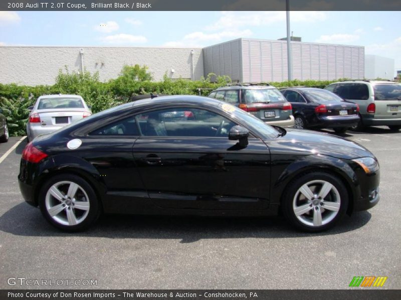 Brilliant Black / Black 2008 Audi TT 2.0T Coupe