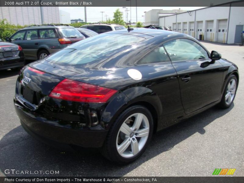 Brilliant Black / Black 2008 Audi TT 2.0T Coupe