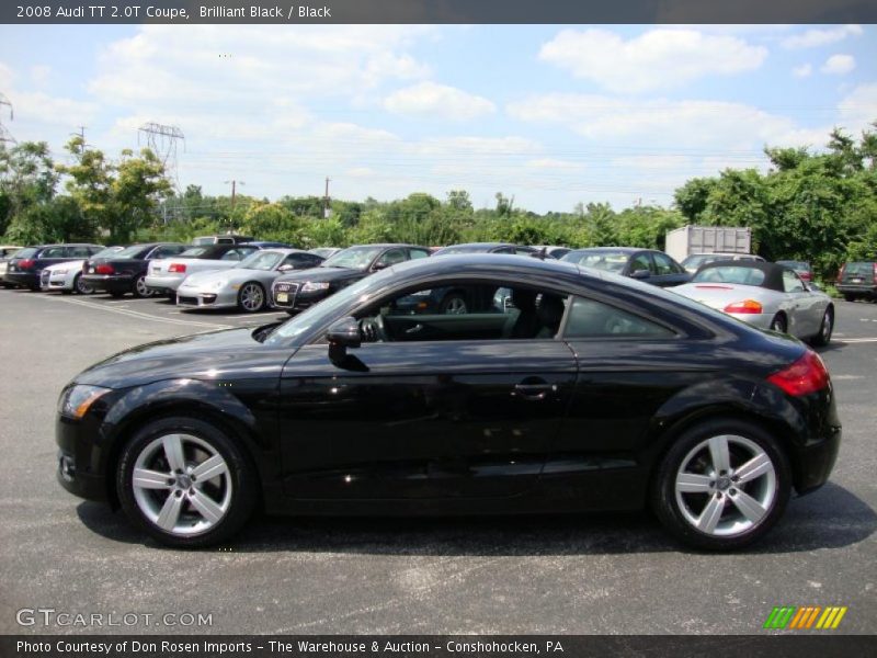 Brilliant Black / Black 2008 Audi TT 2.0T Coupe