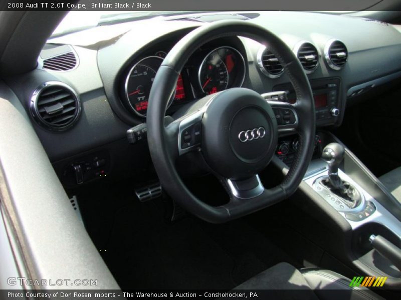 Brilliant Black / Black 2008 Audi TT 2.0T Coupe