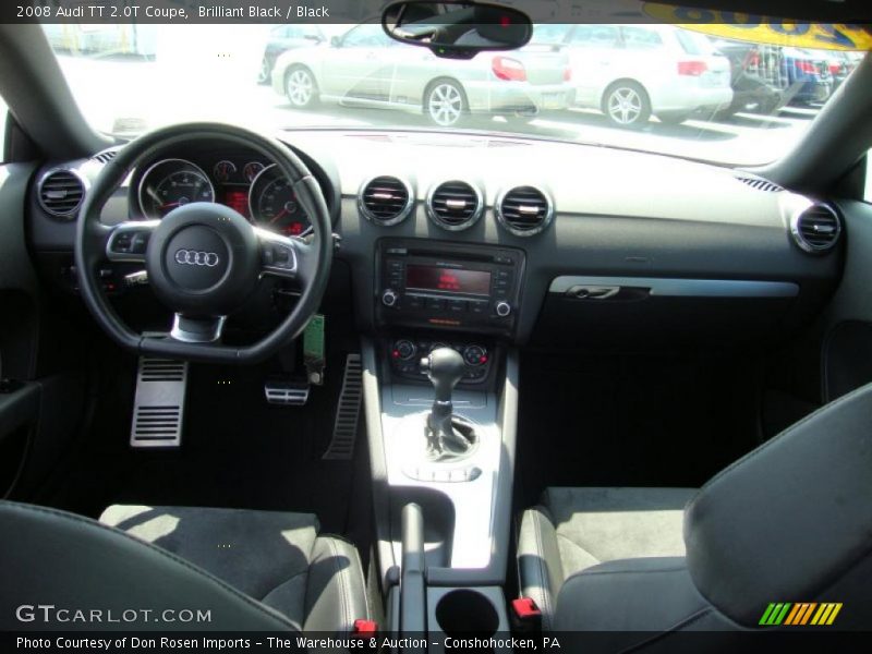 Brilliant Black / Black 2008 Audi TT 2.0T Coupe