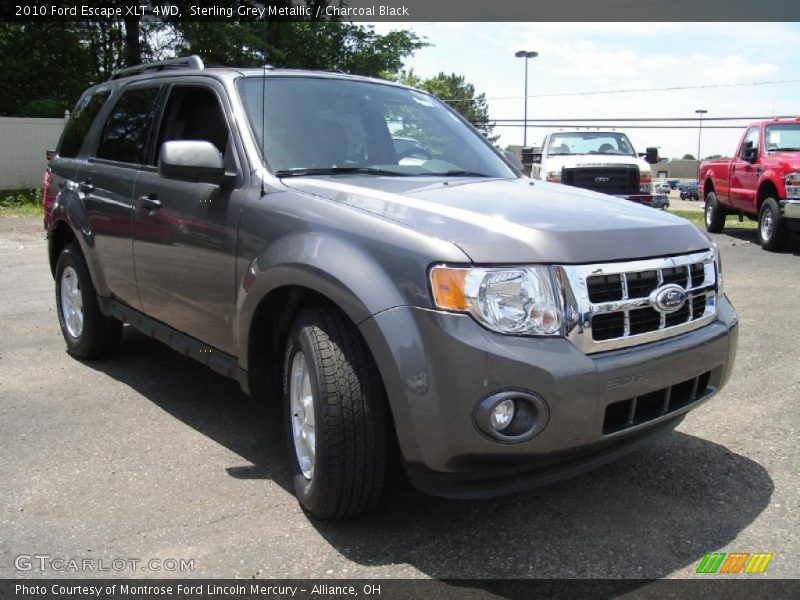 Sterling Grey Metallic / Charcoal Black 2010 Ford Escape XLT 4WD