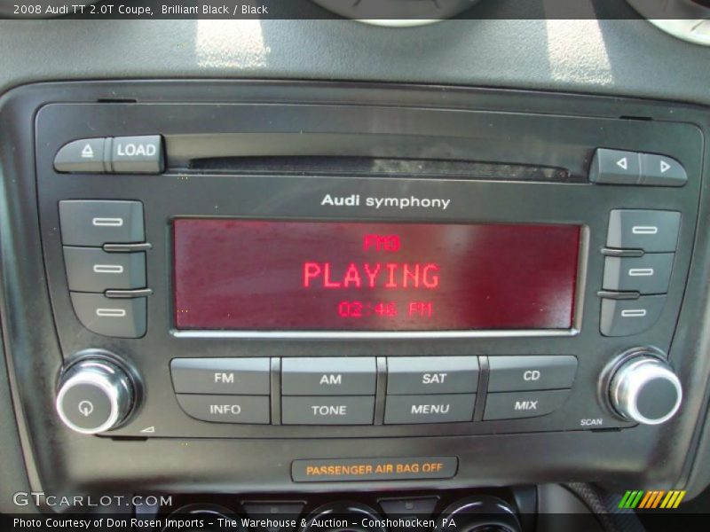 Brilliant Black / Black 2008 Audi TT 2.0T Coupe