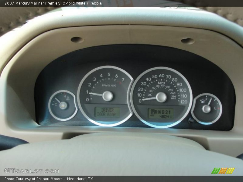 Oxford White / Pebble 2007 Mercury Mariner Premier