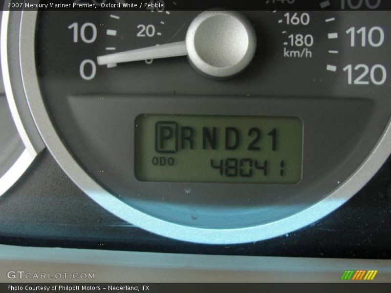 Oxford White / Pebble 2007 Mercury Mariner Premier