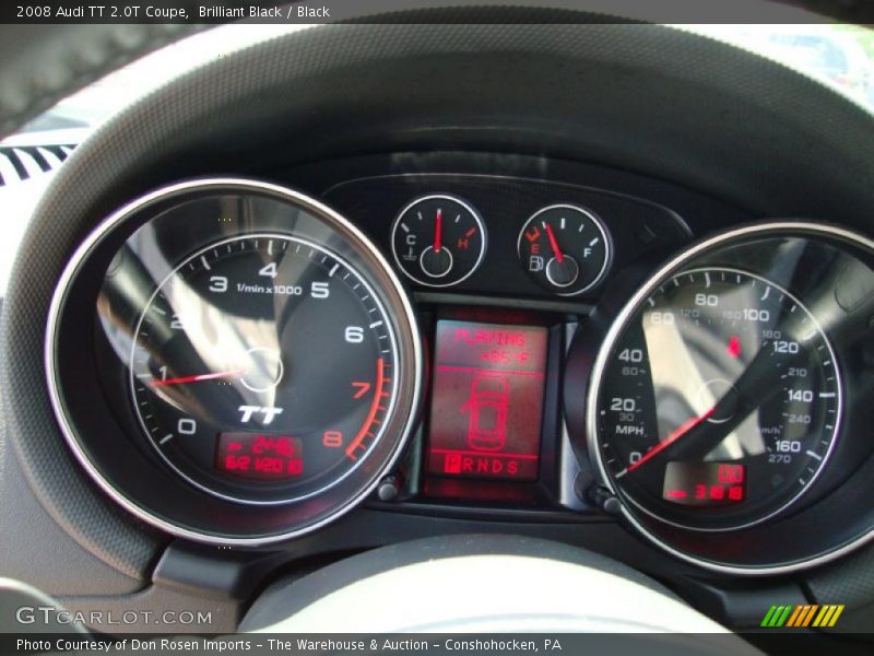 Brilliant Black / Black 2008 Audi TT 2.0T Coupe