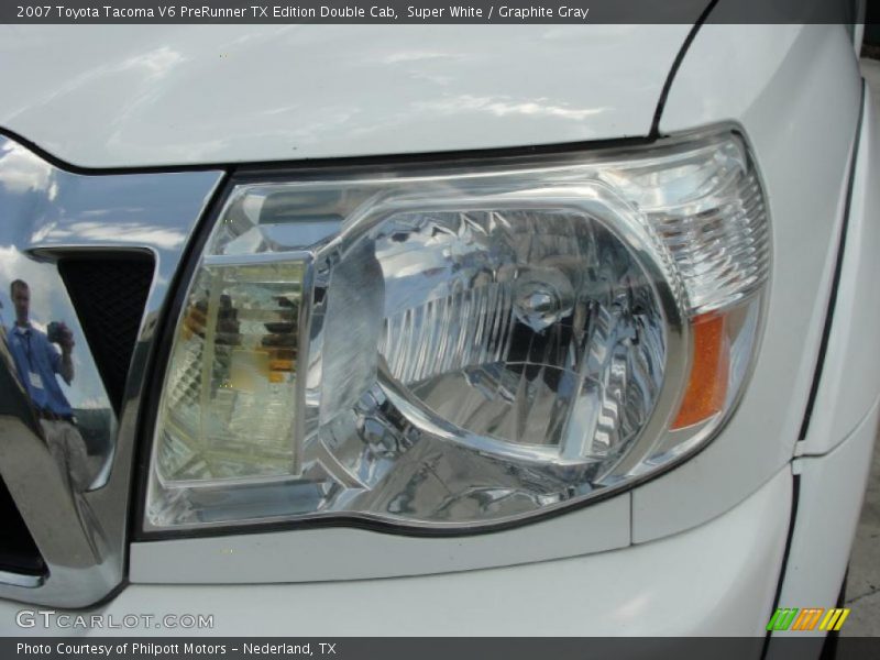 Super White / Graphite Gray 2007 Toyota Tacoma V6 PreRunner TX Edition Double Cab