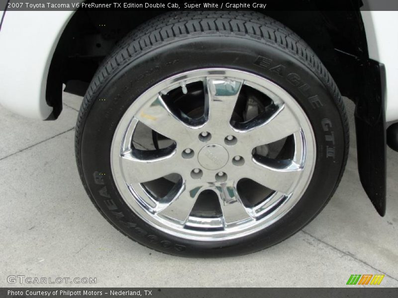 Super White / Graphite Gray 2007 Toyota Tacoma V6 PreRunner TX Edition Double Cab