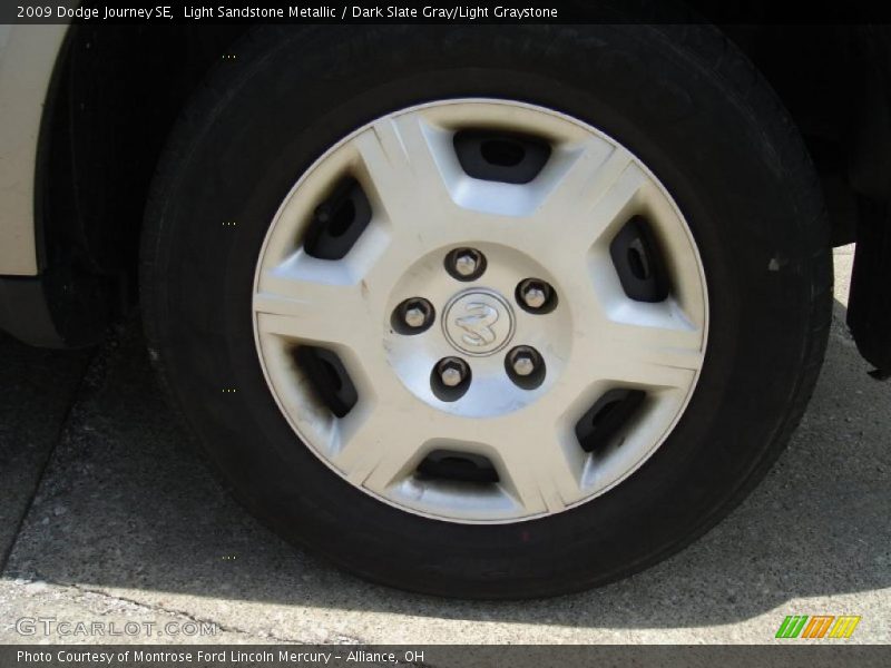 Light Sandstone Metallic / Dark Slate Gray/Light Graystone 2009 Dodge Journey SE
