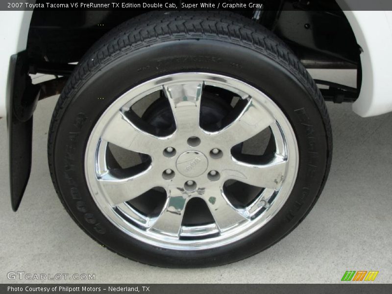 Super White / Graphite Gray 2007 Toyota Tacoma V6 PreRunner TX Edition Double Cab
