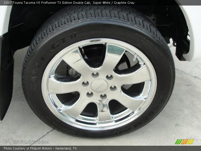 Super White / Graphite Gray 2007 Toyota Tacoma V6 PreRunner TX Edition Double Cab
