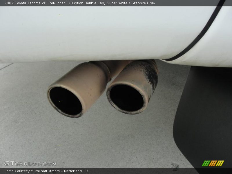 Super White / Graphite Gray 2007 Toyota Tacoma V6 PreRunner TX Edition Double Cab