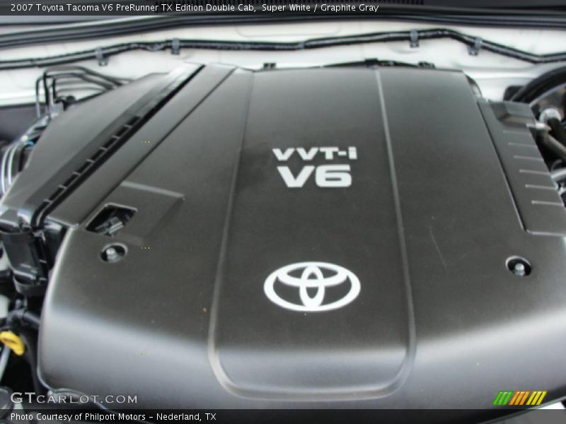 Super White / Graphite Gray 2007 Toyota Tacoma V6 PreRunner TX Edition Double Cab