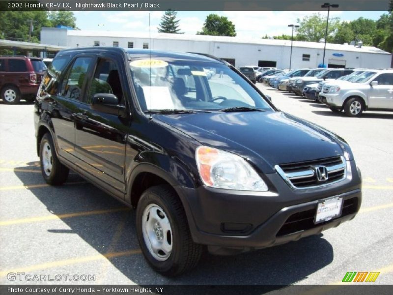 Nighthawk Black Pearl / Black 2002 Honda CR-V LX