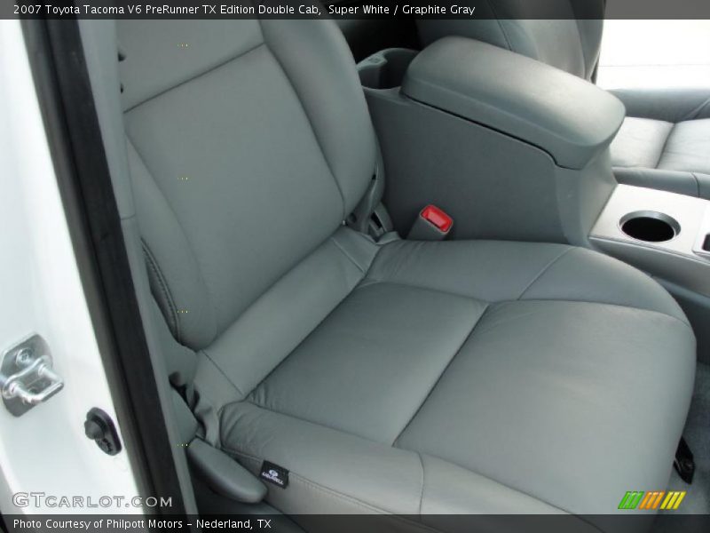 Super White / Graphite Gray 2007 Toyota Tacoma V6 PreRunner TX Edition Double Cab