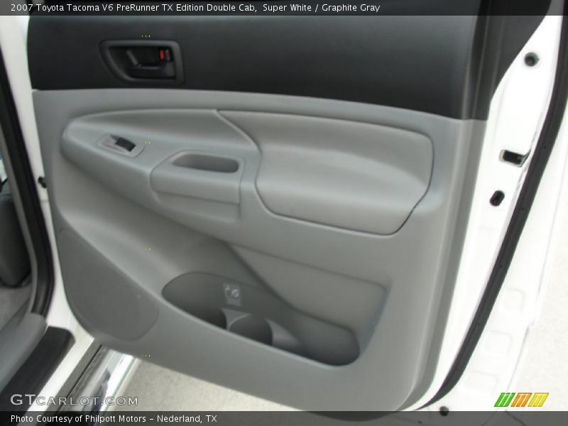 Super White / Graphite Gray 2007 Toyota Tacoma V6 PreRunner TX Edition Double Cab