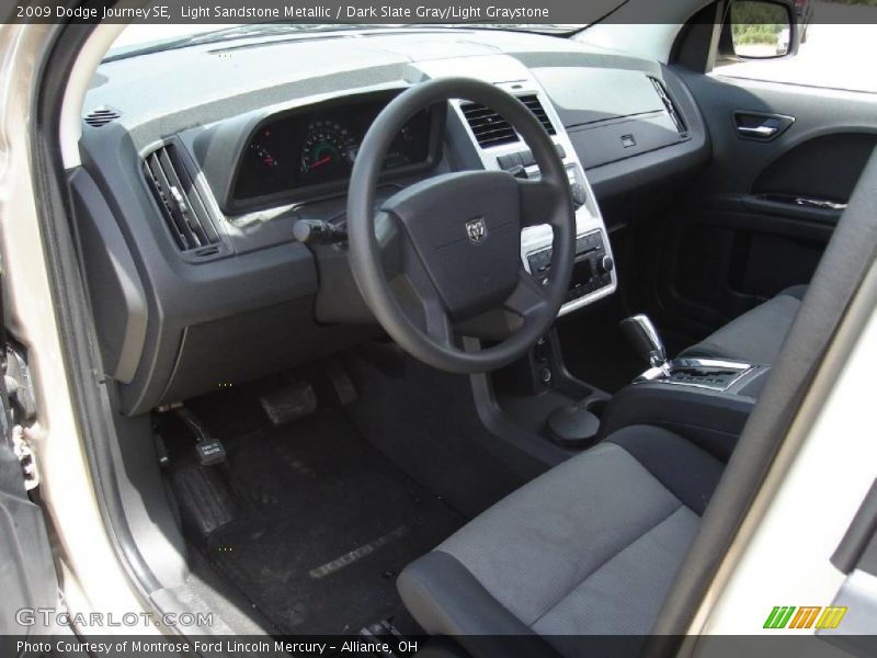 Light Sandstone Metallic / Dark Slate Gray/Light Graystone 2009 Dodge Journey SE