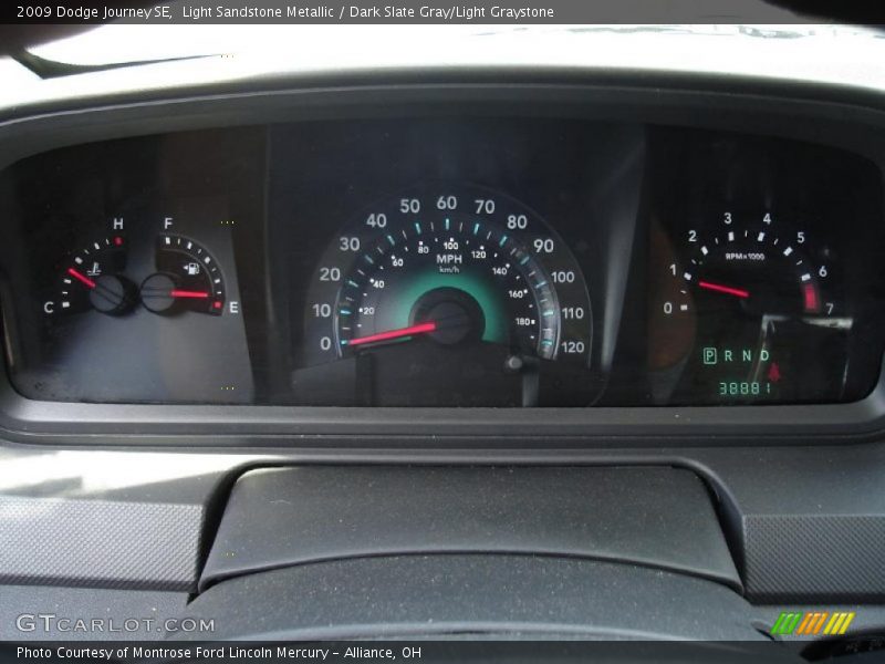 Light Sandstone Metallic / Dark Slate Gray/Light Graystone 2009 Dodge Journey SE