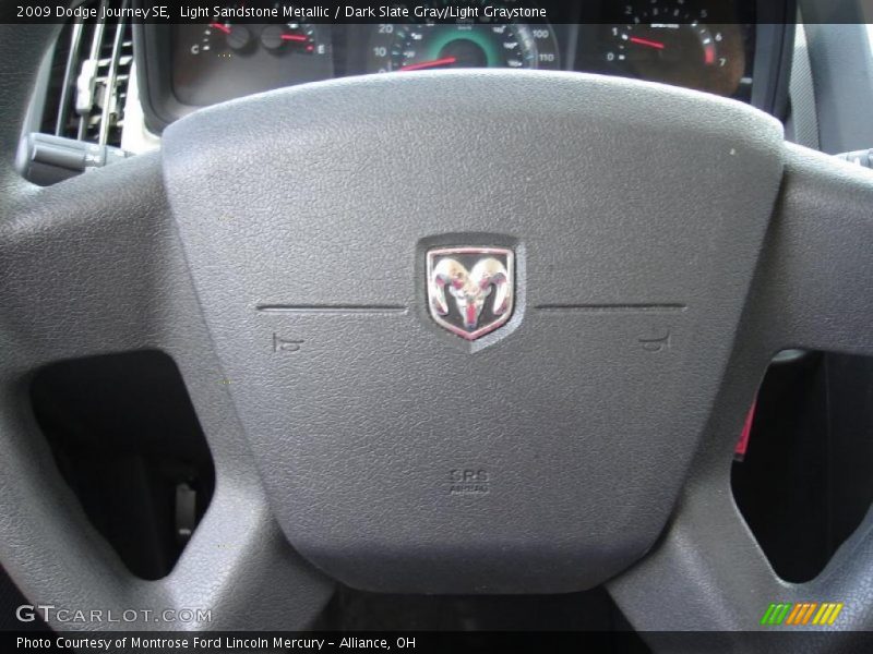 Light Sandstone Metallic / Dark Slate Gray/Light Graystone 2009 Dodge Journey SE