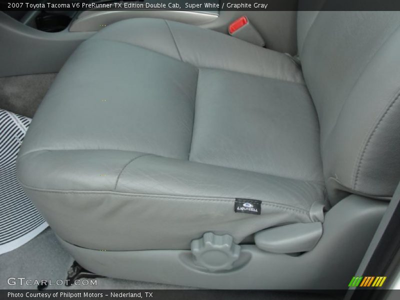 Super White / Graphite Gray 2007 Toyota Tacoma V6 PreRunner TX Edition Double Cab